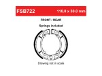 Σετ Σιαγώνες Πίσω Φρένου Suzuki FX 125 / FD 110 Shogun FSB722 Ferodo